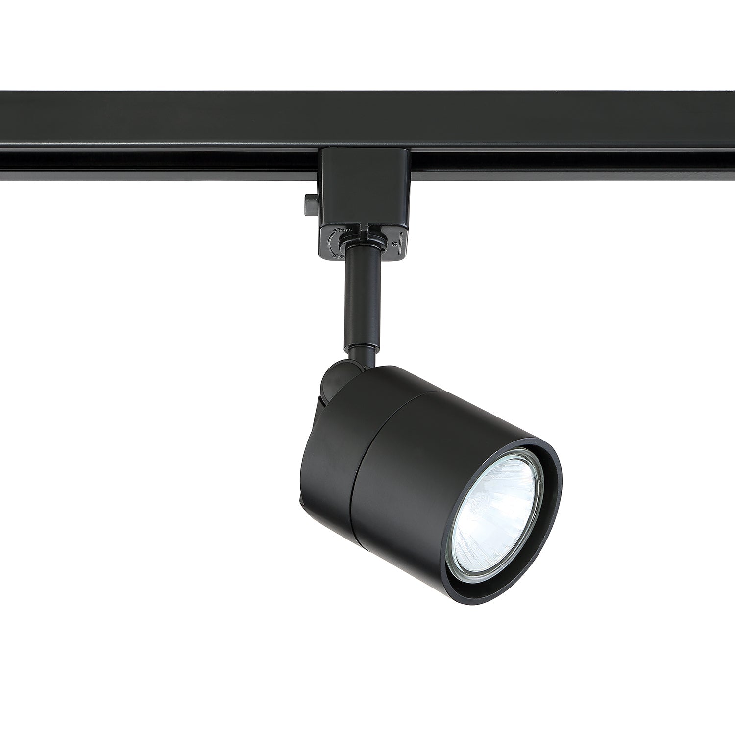 Line voltage track head cylinder in an Oil Rubbed Bronze finish for use with GU-10 base lamps - 19-BLK