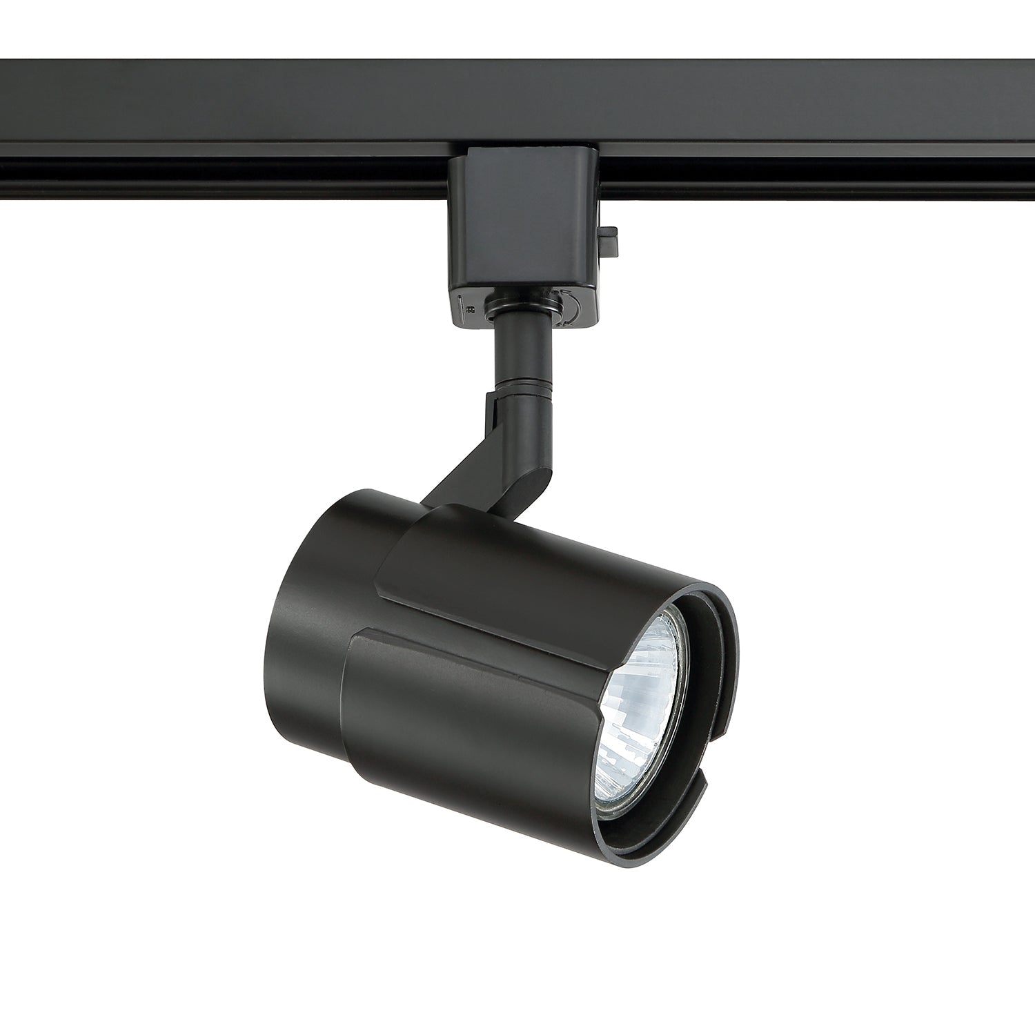 Line voltage track head cylinder in an Oil Rubbed Bronze finish for use with GU-10 base lamps - 30-BLK
