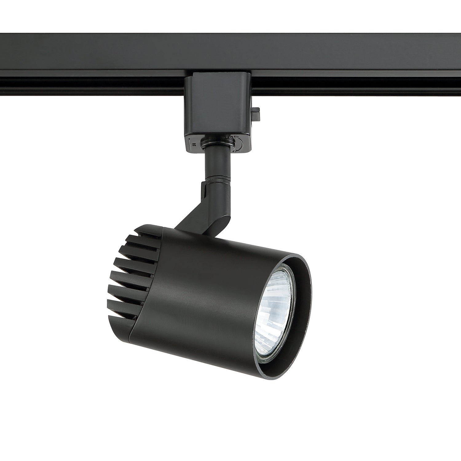 Line voltage track head cylinder in an Oil Rubbed Bronze finish for use with GU-10 base lamps - 40-BLK