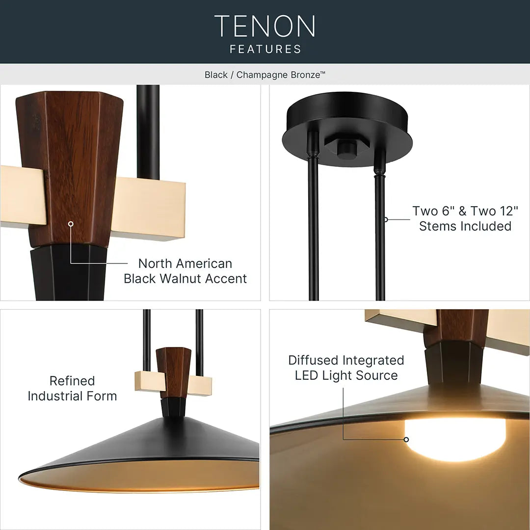 Tenon Pendant (4 Finishes)