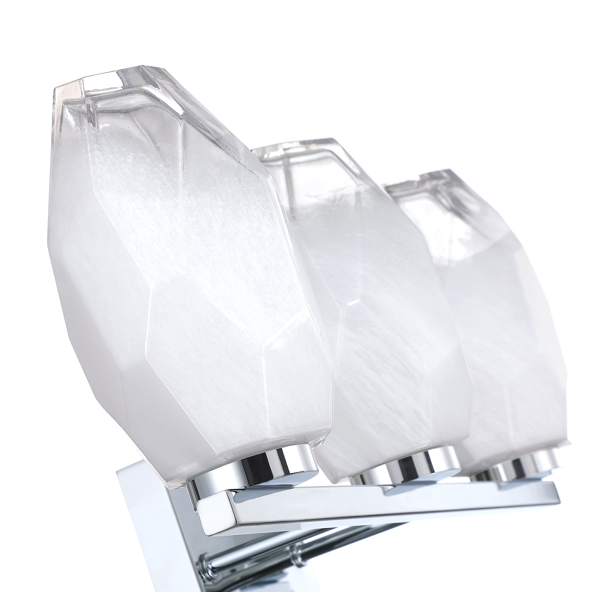SOREN 3-Light Black Vanity - Chrome