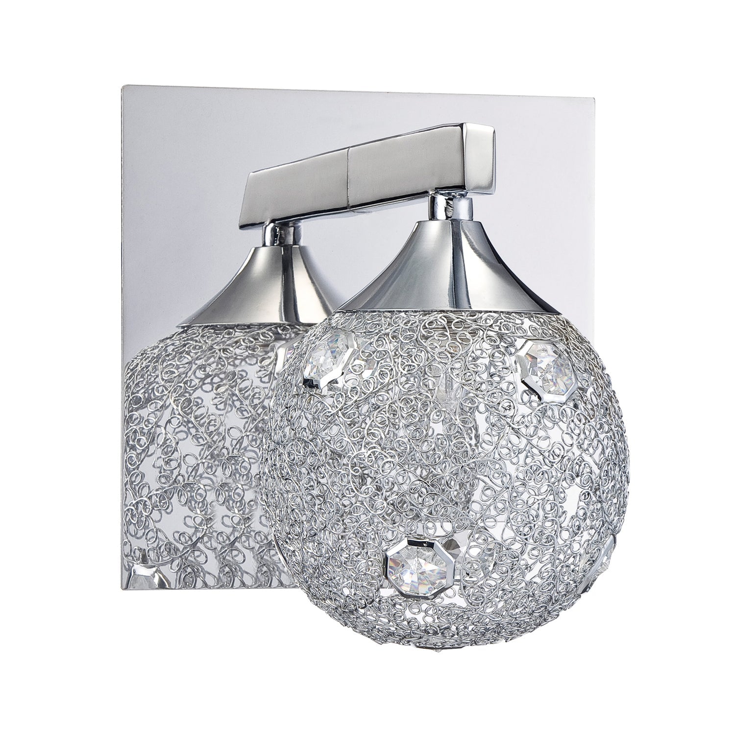 SOLARO 1-Light Chrome Vanity Light - 1L-CH