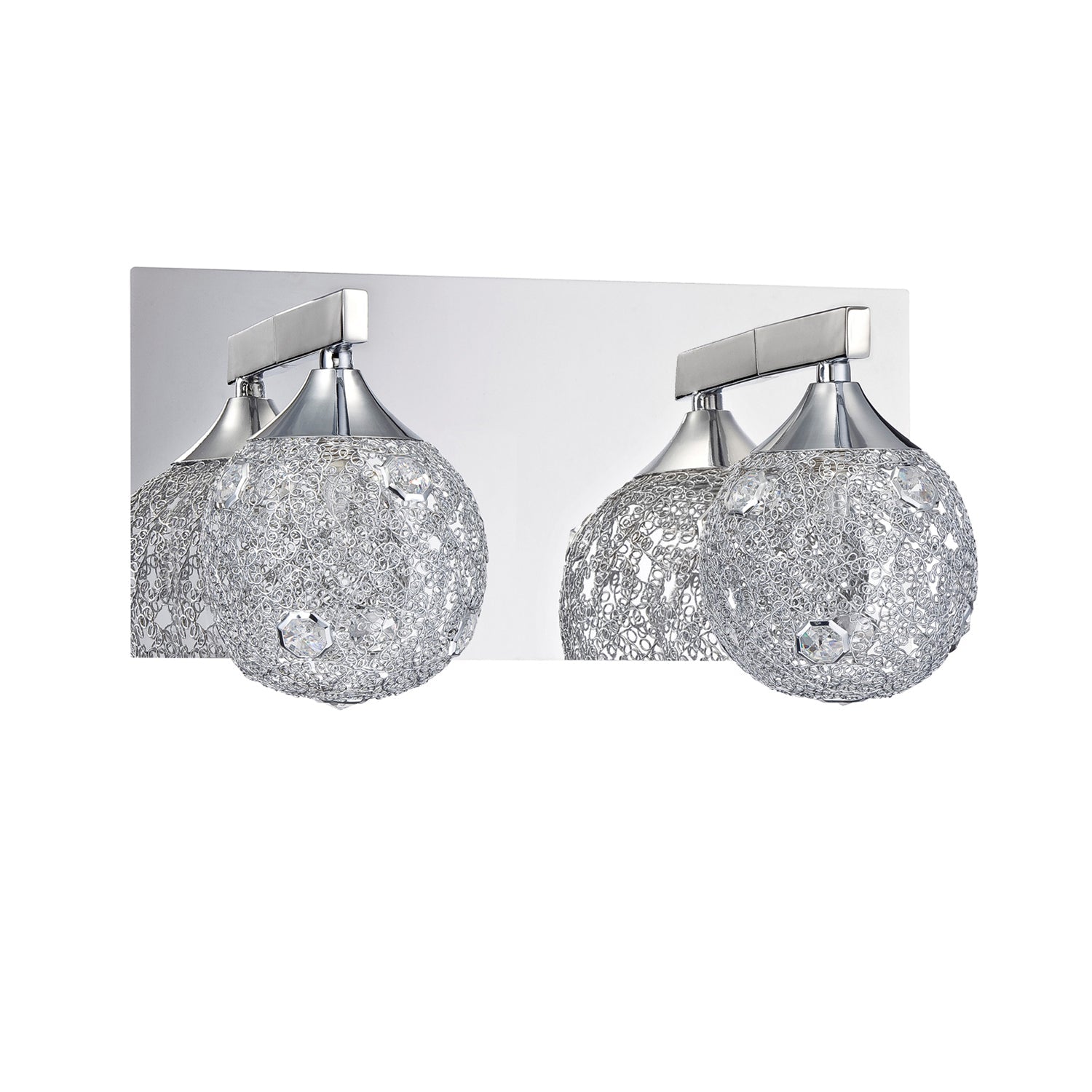 SOLARO 1-Light Chrome Vanity Light - 2L-CH