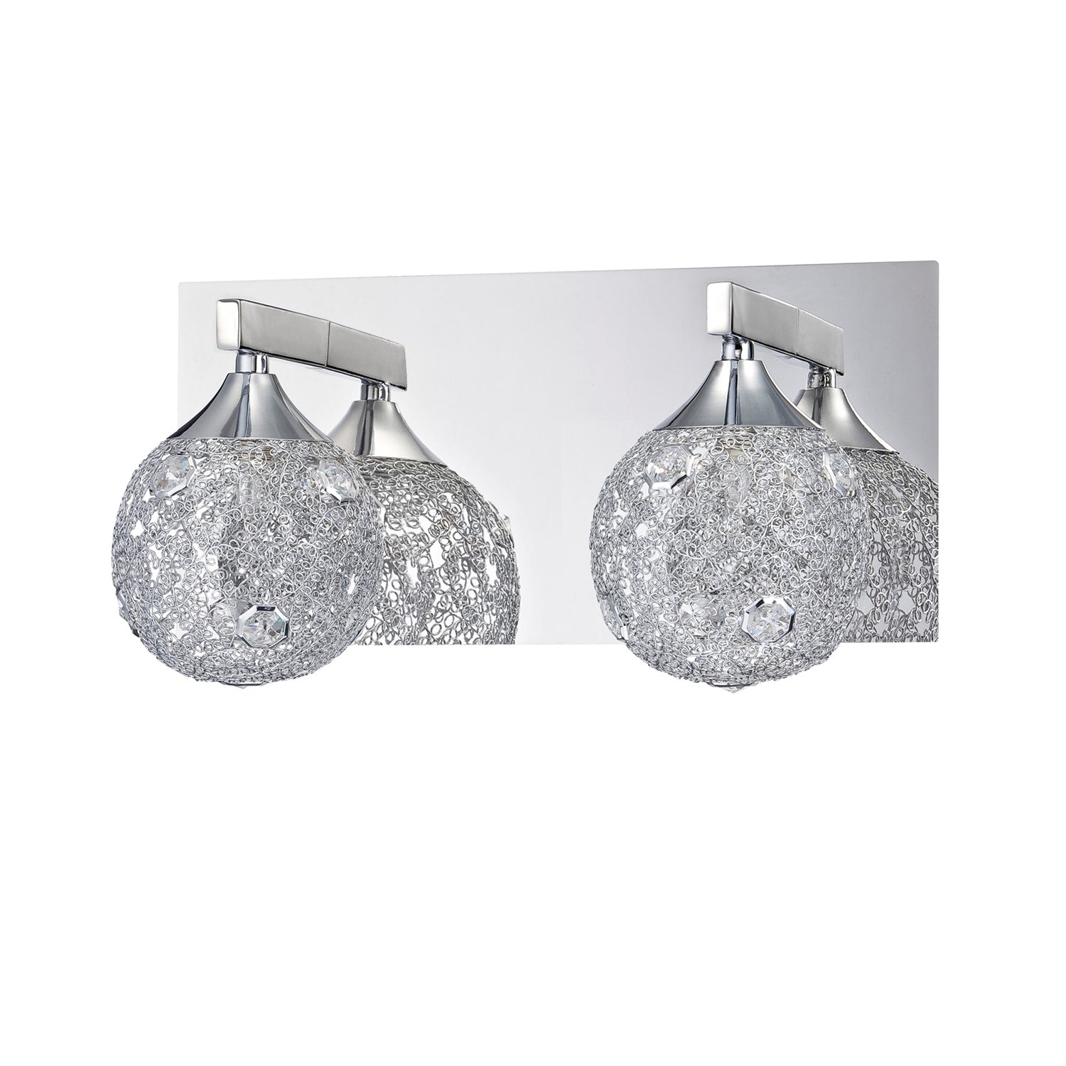 SOLARO 1-Light Chrome Vanity Light - 2L-CH