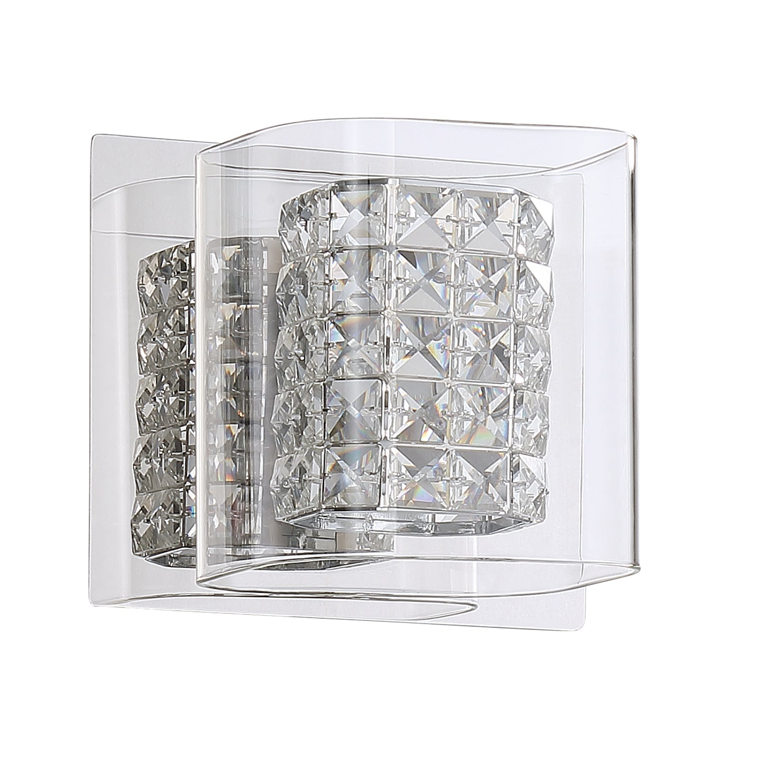 CRYSTORAMA 1-Light Chrome Vanity Light - 1L-CH