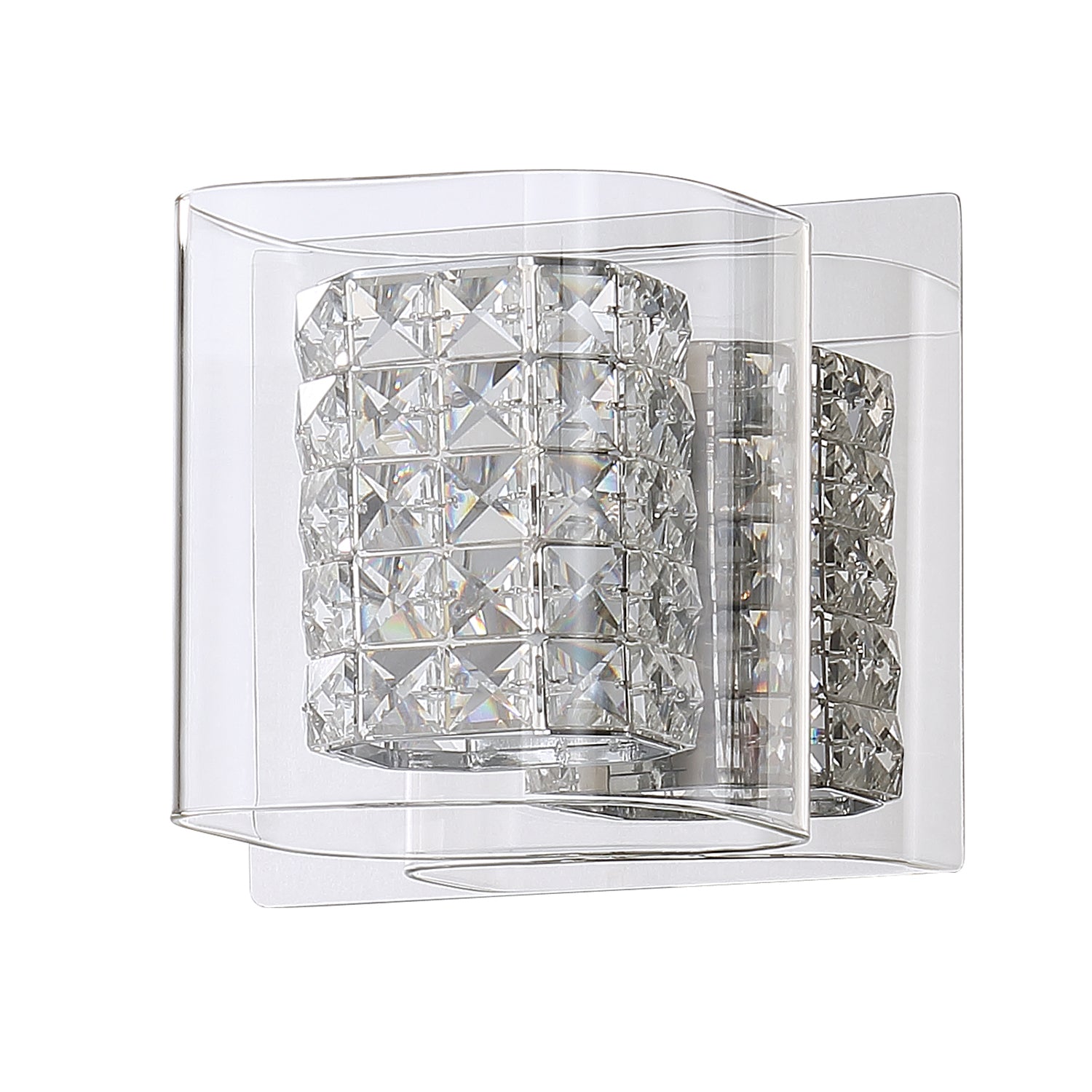 CRYSTORAMA 1-Light Chrome Vanity Light - 1L-CH