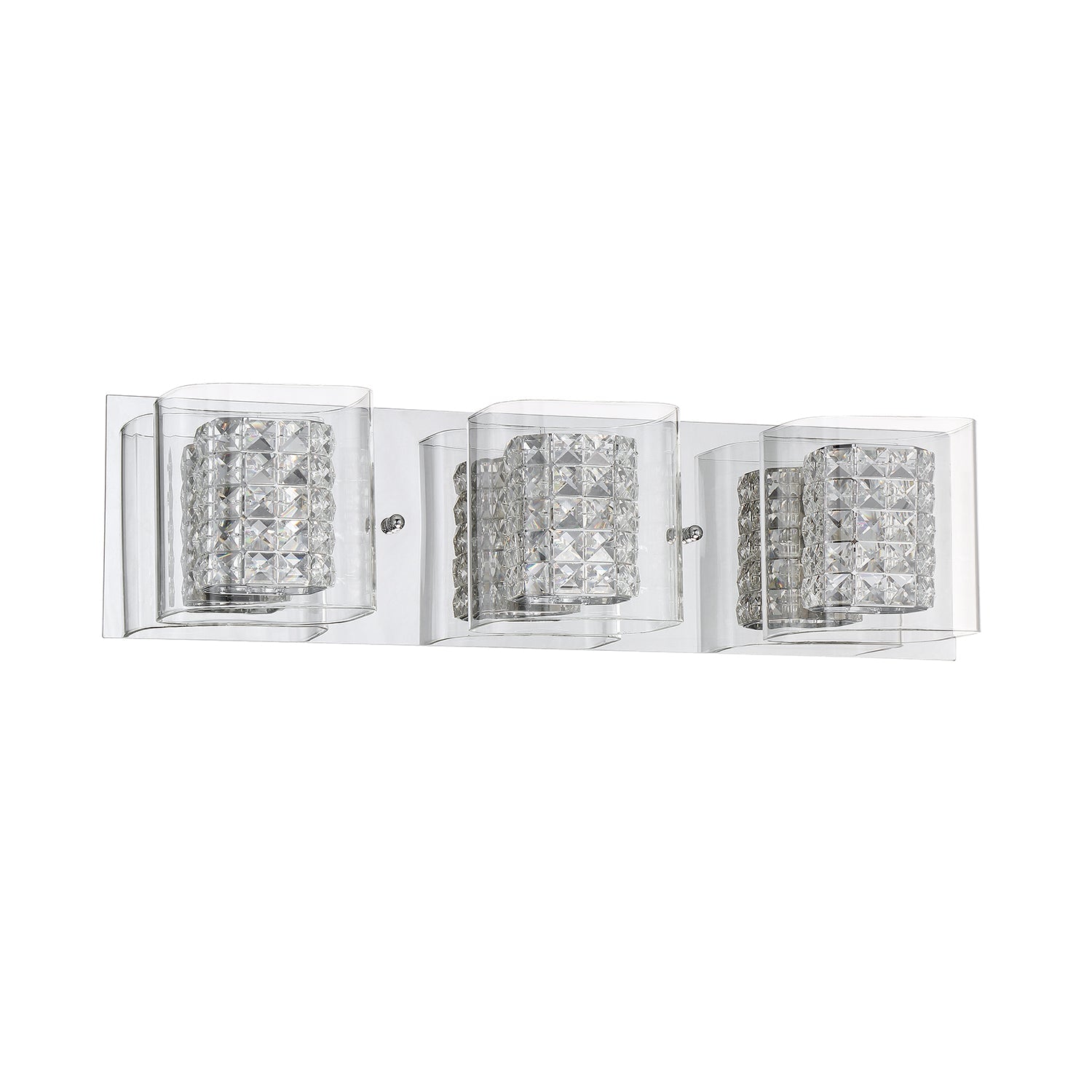 CRYSTORAMA 1-Light Chrome Vanity Light - 3L-CH