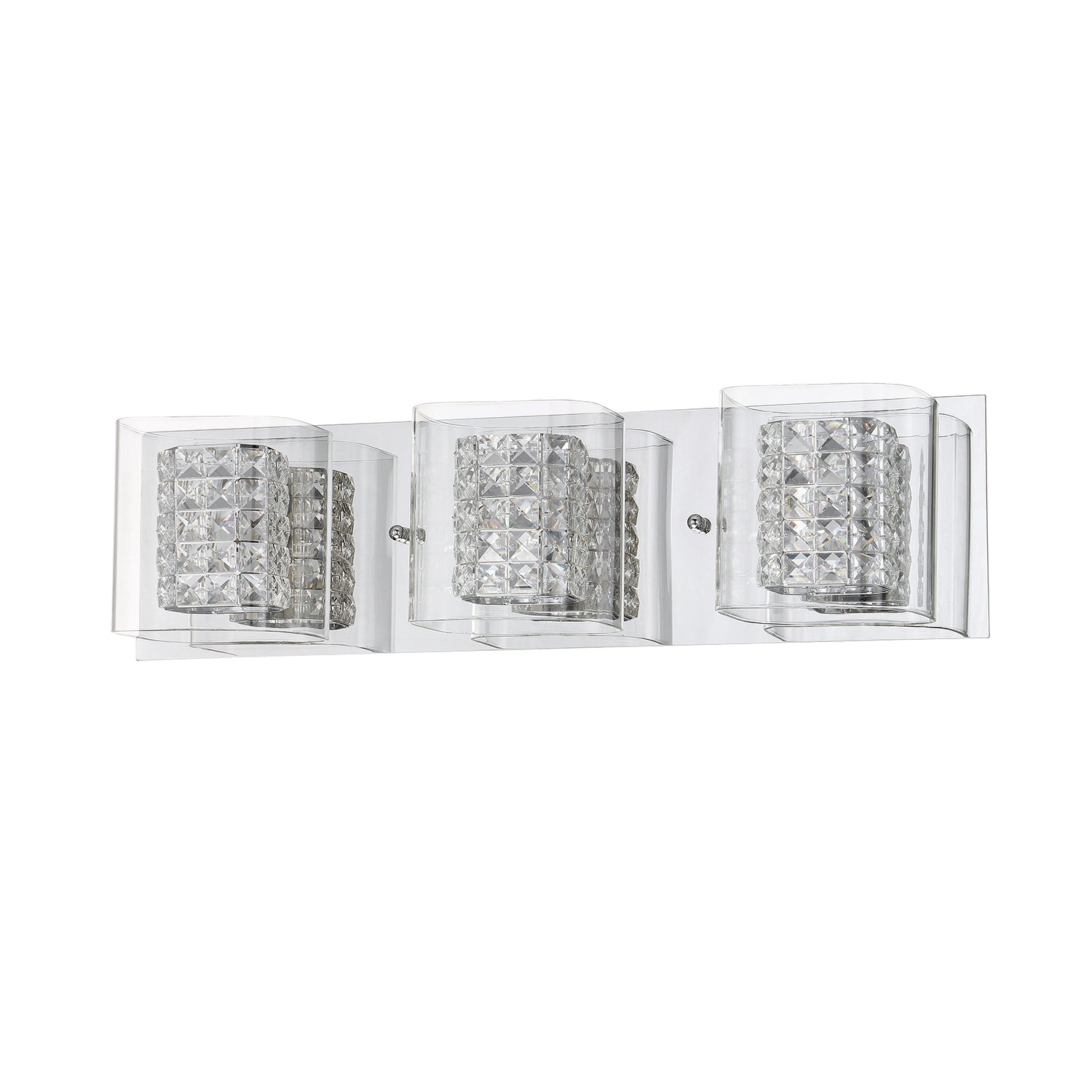 CRYSTORAMA 1-Light Chrome Vanity Light - 3L-CH