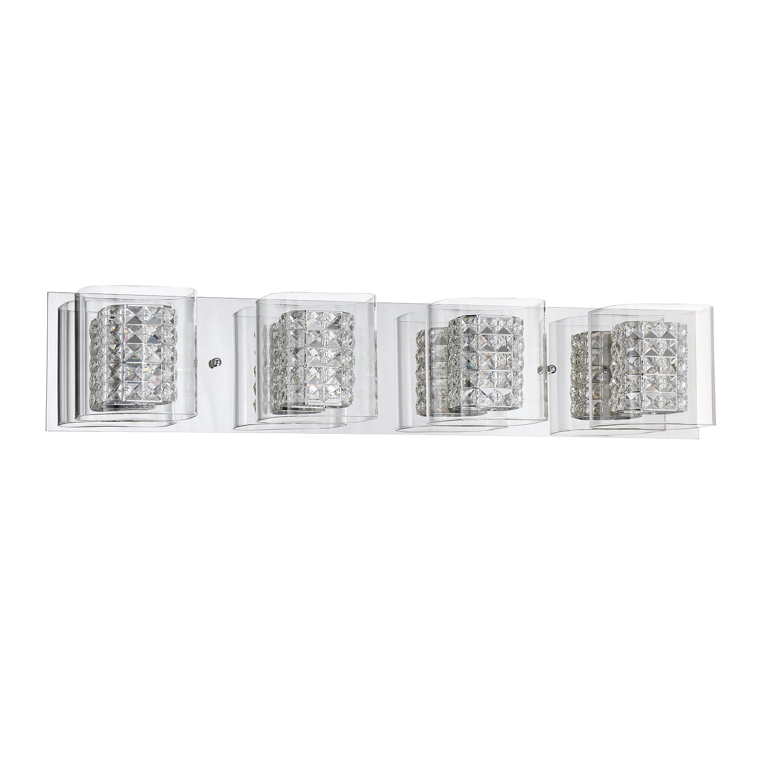 CRYSTORAMA 1-Light Chrome Vanity Light - 4L-CH