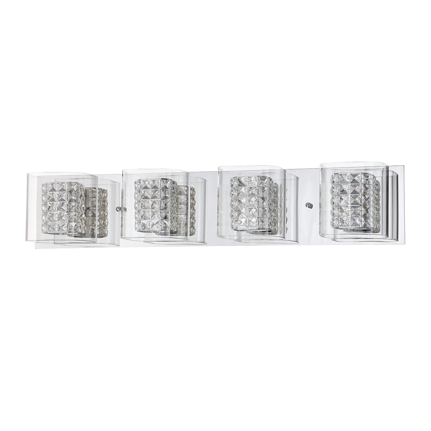 CRYSTORAMA 1-Light Chrome Vanity Light - 4L-CH