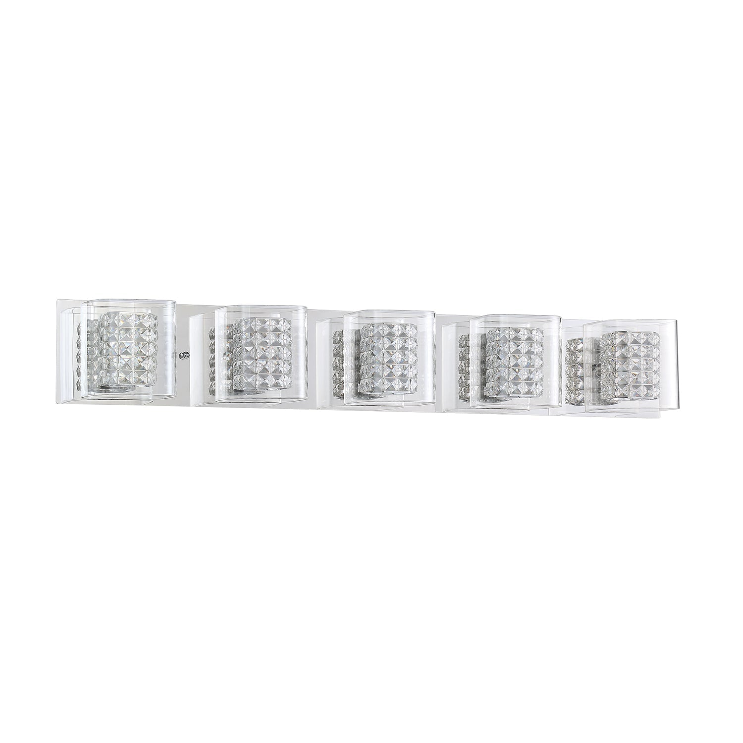 CRYSTORAMA 1-Light Chrome Vanity Light - 5L-CH