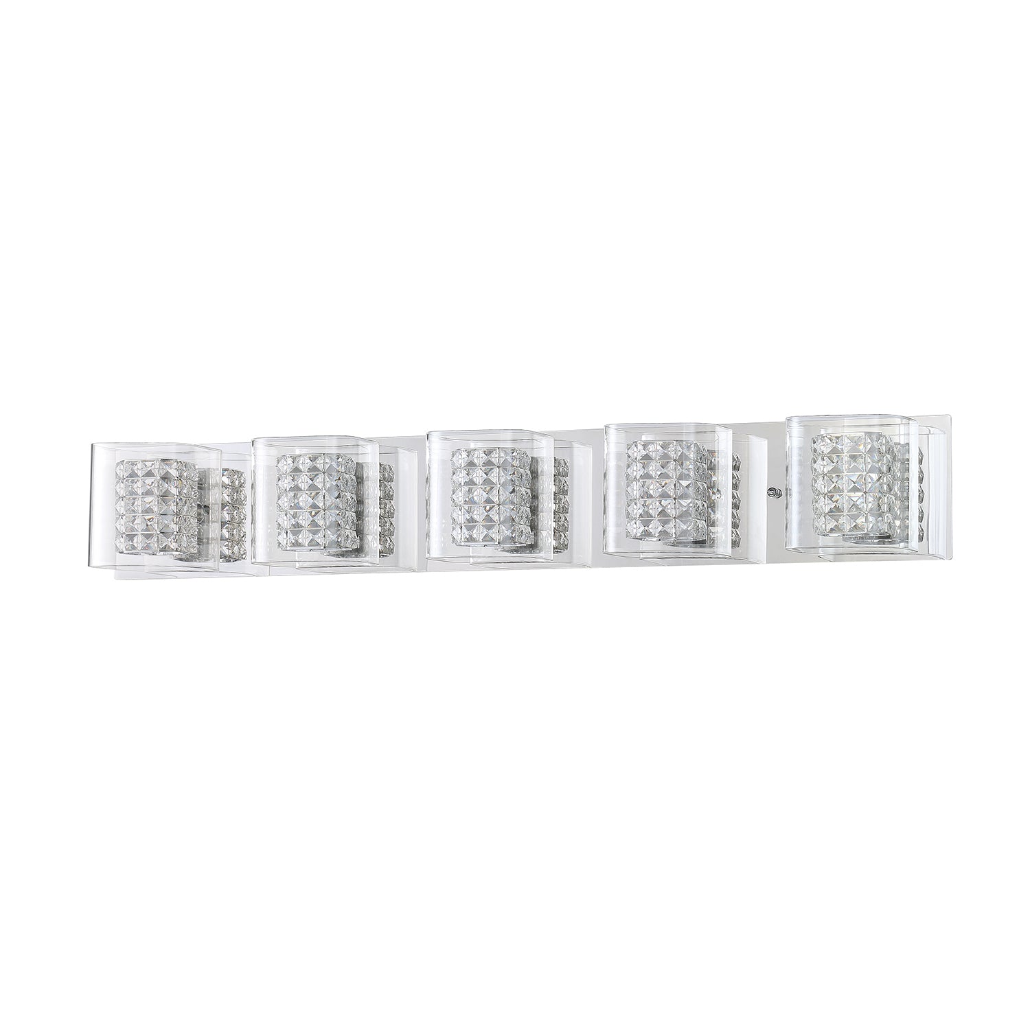 CRYSTORAMA 1-Light Chrome Vanity Light - 5L-CH