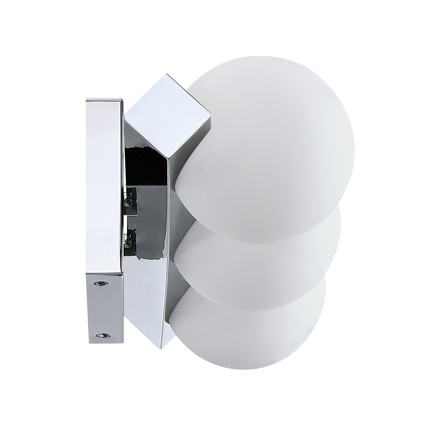 ORBITRON 3-Light Black Vanity - Chrome