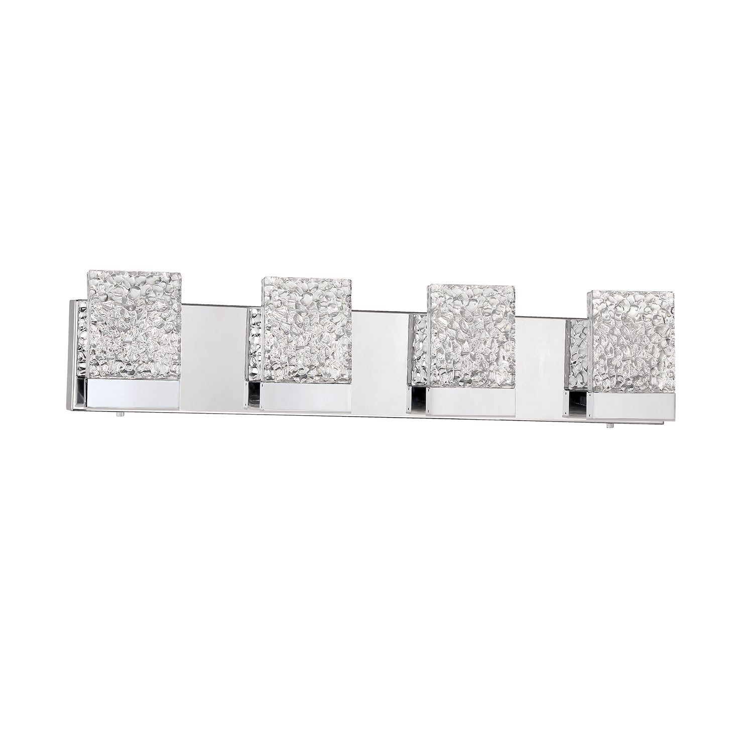 ASTRON 4-Light-LED Chrome Vanity Light with Glass style #1 - 1CH