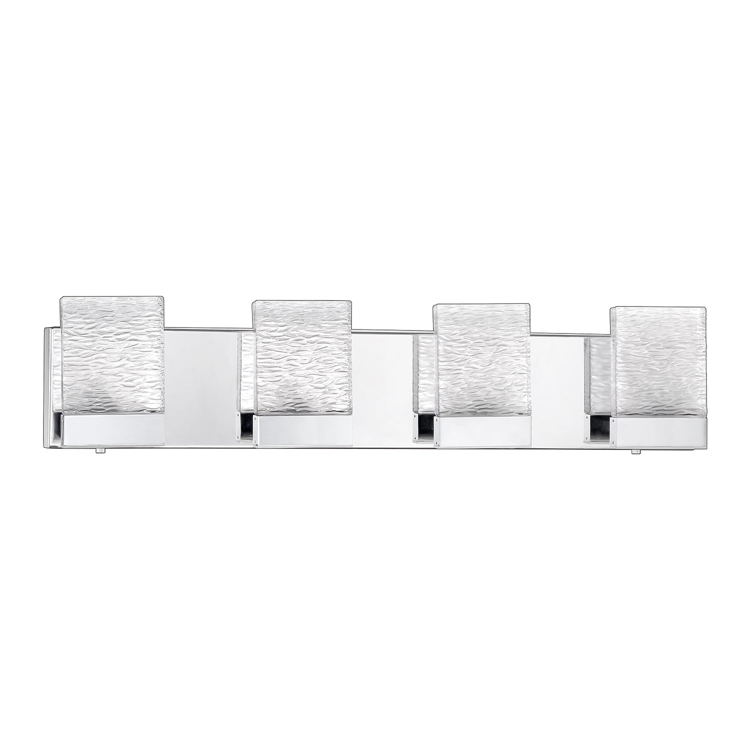 ASTRON 4-Light-LED Chrome Vanity Light with Glass style #1 - 4CH