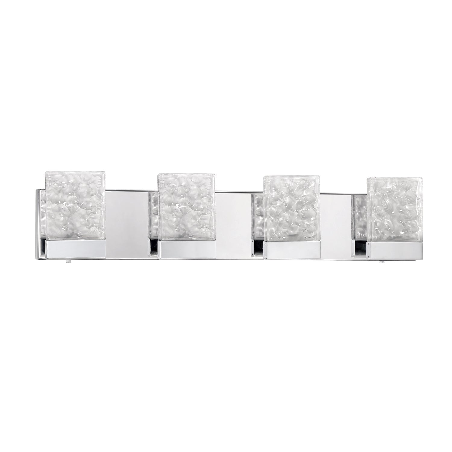 ASTRON 4-Light-LED Chrome Vanity Light with Glass style #1 - 6CH
