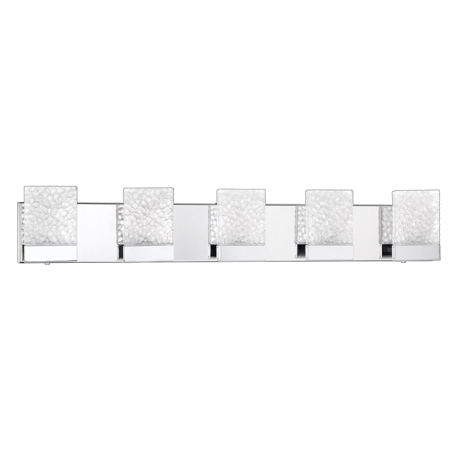 ASTRON 5-Light-LED Chrome Vanity Light with Glass style #1 - 2CH