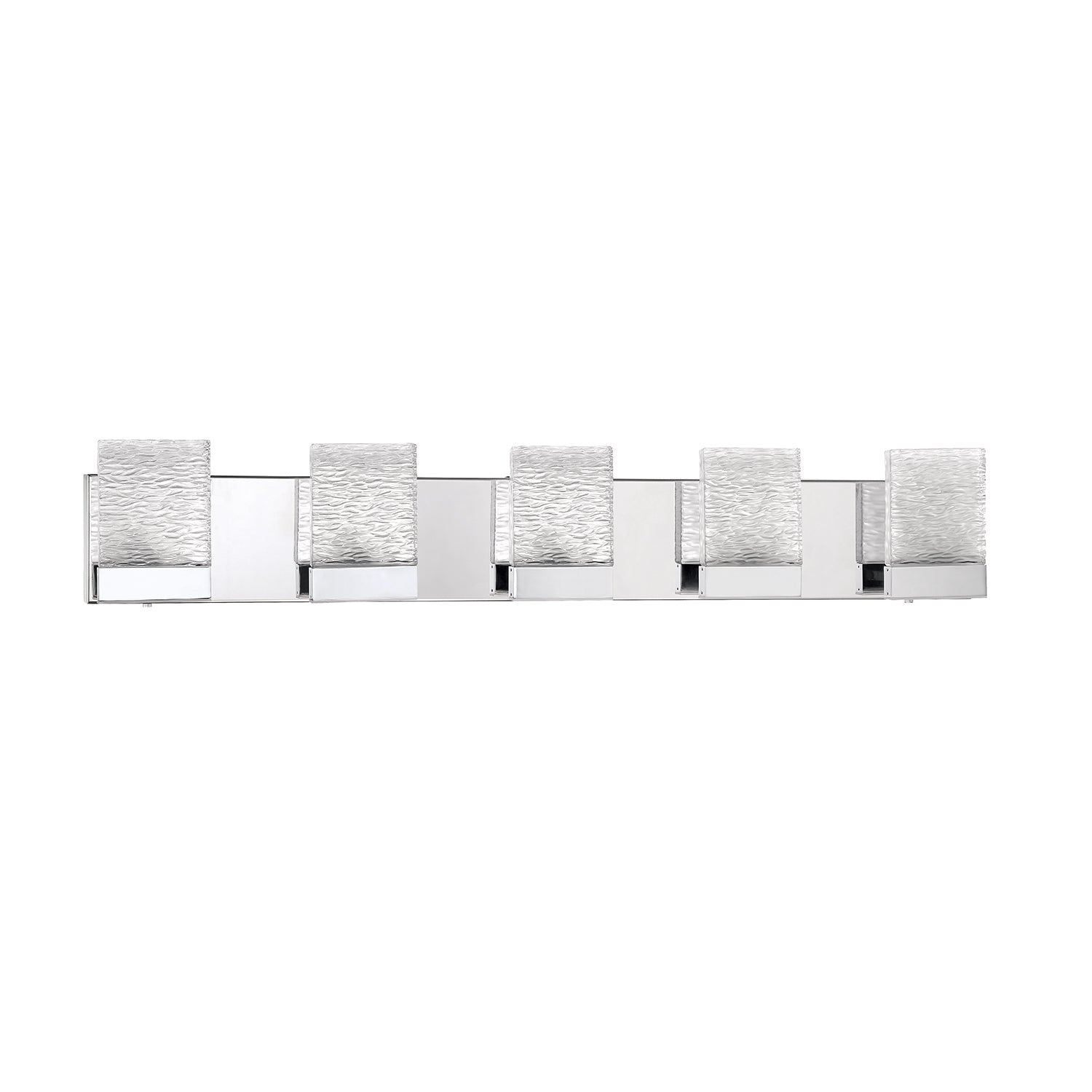ASTRON 5-Light-LED Chrome Vanity Light with Glass style #1 - 4CH