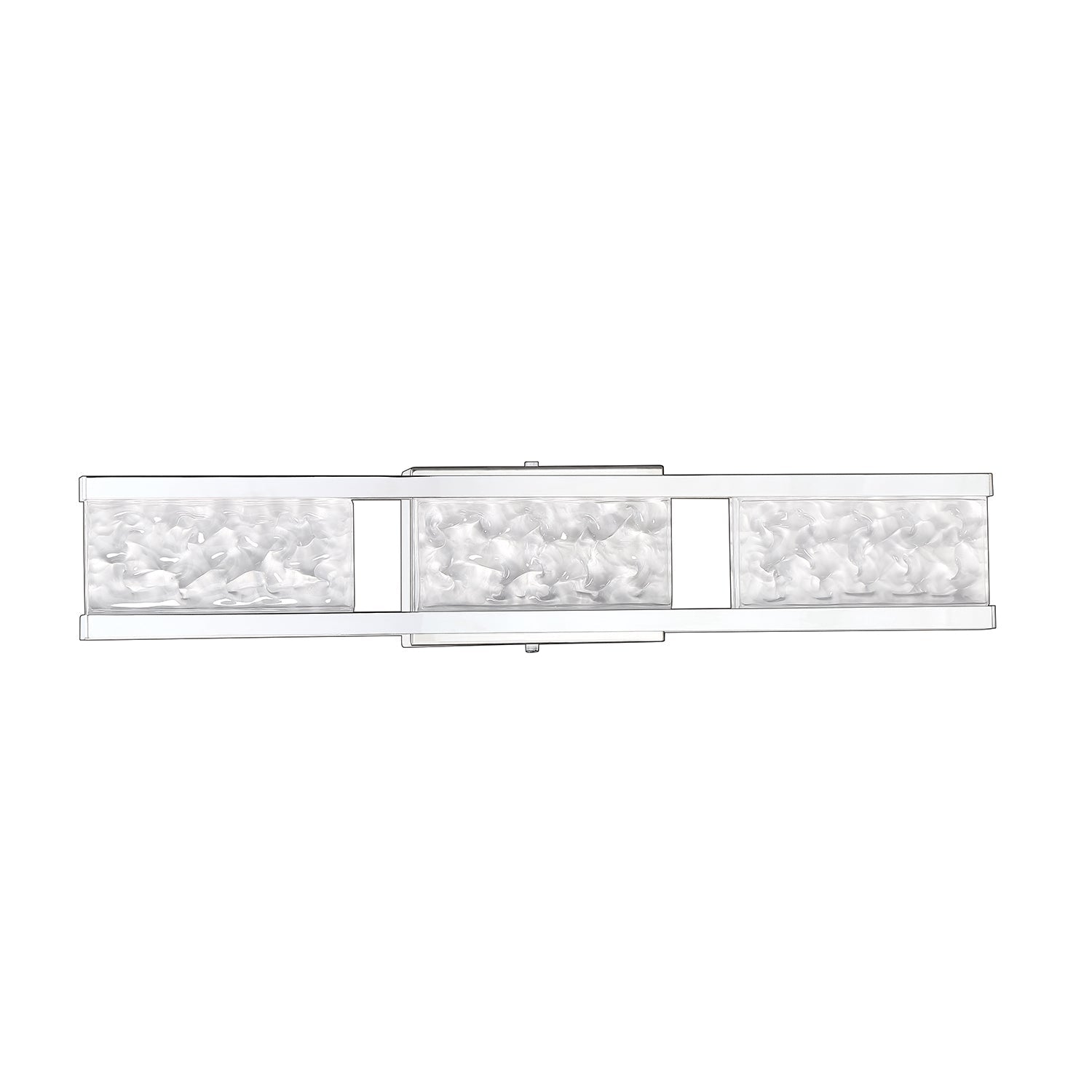 CALLAVIO 3-Light-LED Chrome Vanity Light with Glass style #2 - 2CH