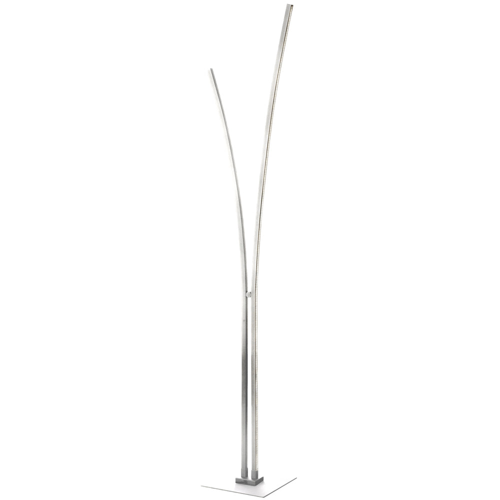 30W Floor Lamp, SV w/ WH Acrylic Diffuser