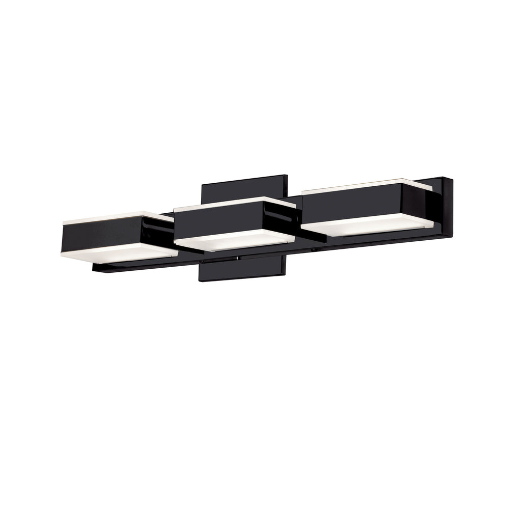 15W Wall Vanity, Matte Black Finish
