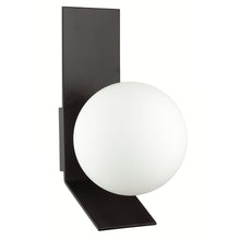 Load image into Gallery viewer, 1LT Halogen Wall Sconce, MB w/ Opal White Glass