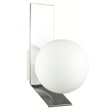 Load image into Gallery viewer, 1LT Halogen Wall Sconce, PC w/ Opal White Glass
