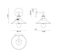 Load image into Gallery viewer, Bulstrode's Workshop Sconce - by Matteo