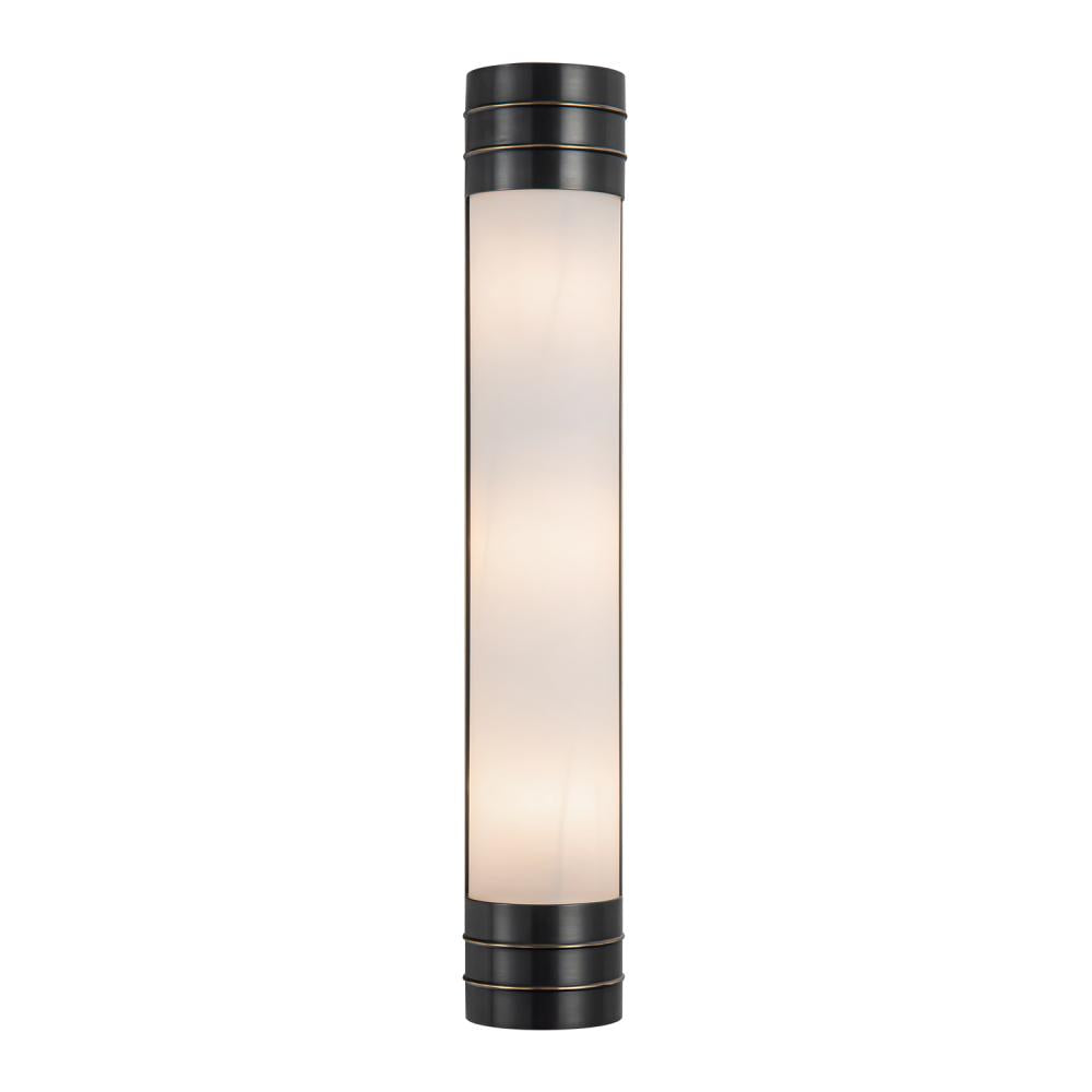 Willard 24-in Urban Bronze/Opal Matte Glass 3 Lights Wall/Vanity