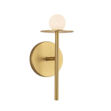 Load image into Gallery viewer, Elixir 10-in Brushed Gold LED Wall Sconce