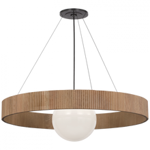 Load image into Gallery viewer, Arena 42" Ring and Globe Chandelier