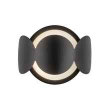 Load image into Gallery viewer, Ciel 10-in Black/Opal Glass Socket Wall Sconce