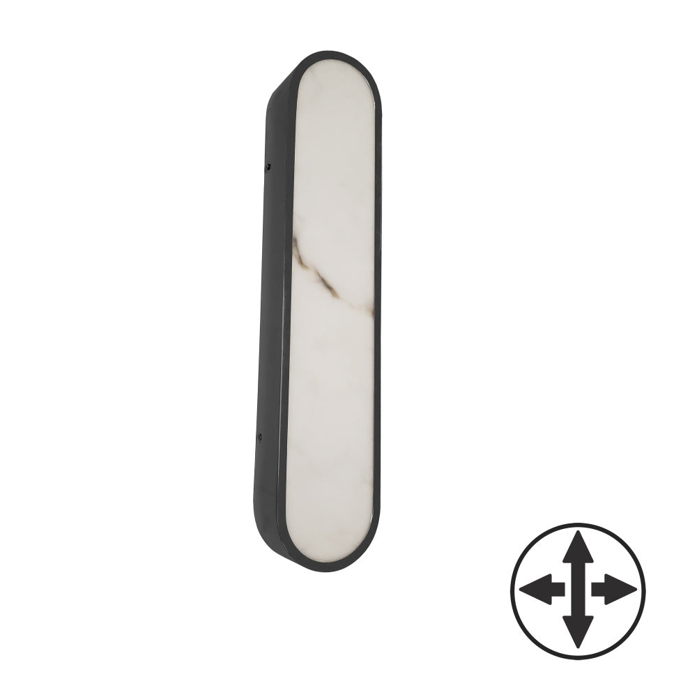 30W Wall Sconce, MB w/ Alabaster Diffuser