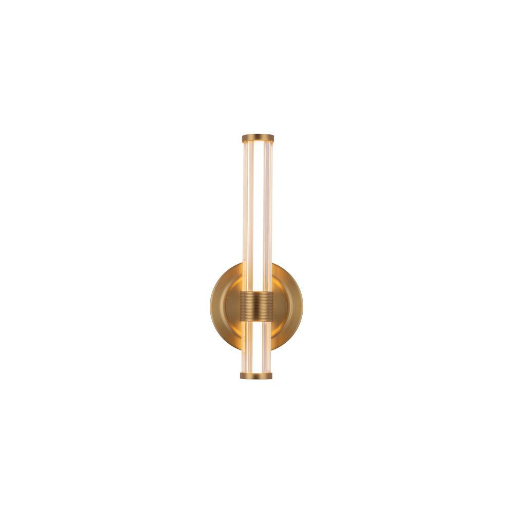 Elsie 12-in Brushed Gold LED Wall/Vanity Light