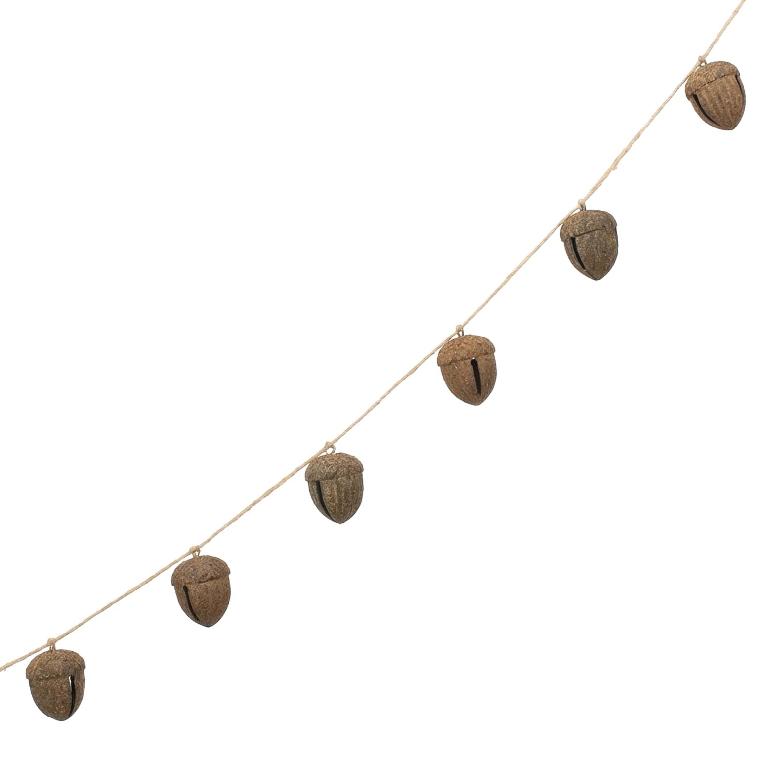 Bell (Jingle) Garland Metal Distance Rust Brown Finish (2 Sizes)