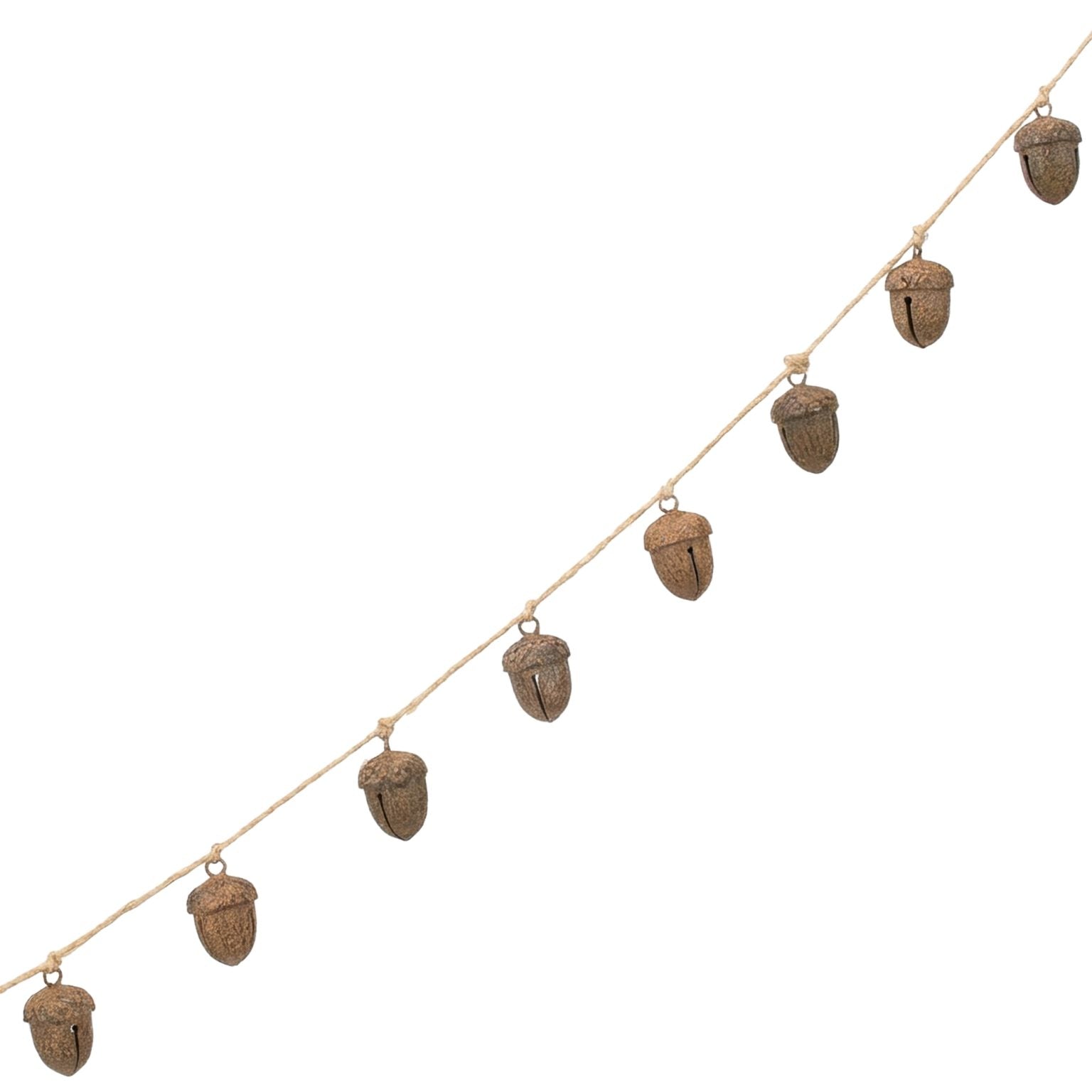 Bell (Jingle) Garland Metal Distance Rust Brown Finish (2 Sizes)