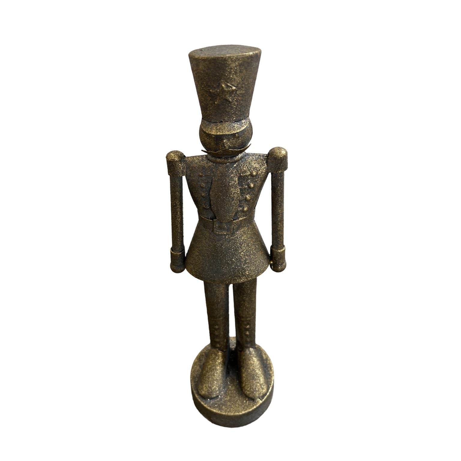 Metal Nutcracker 14″ Rustic Copper Bronze Finish