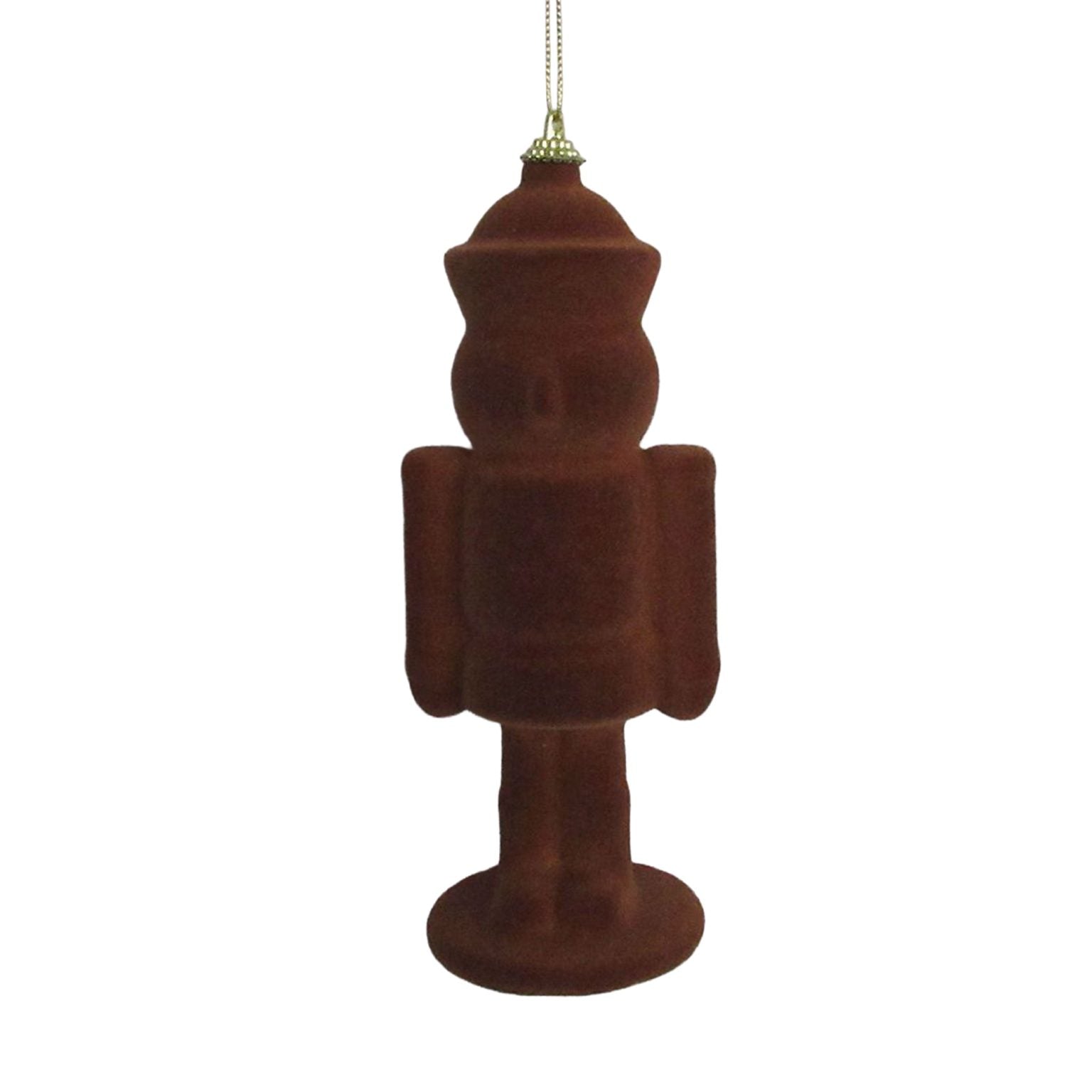Nutcracker Ornaments Flocked 205MM/8″ Light Brown (2 sizes)