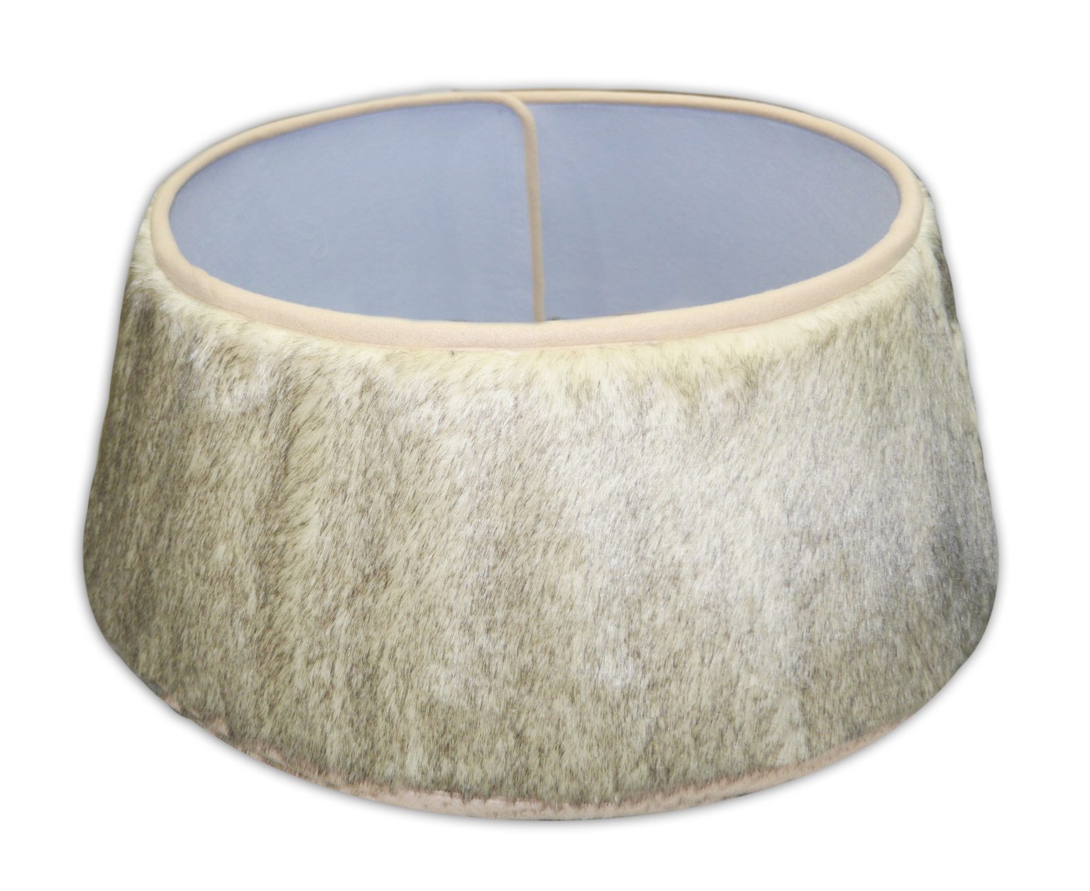 Tree Collar 10"X24" Beige Faux Fur Roll Up