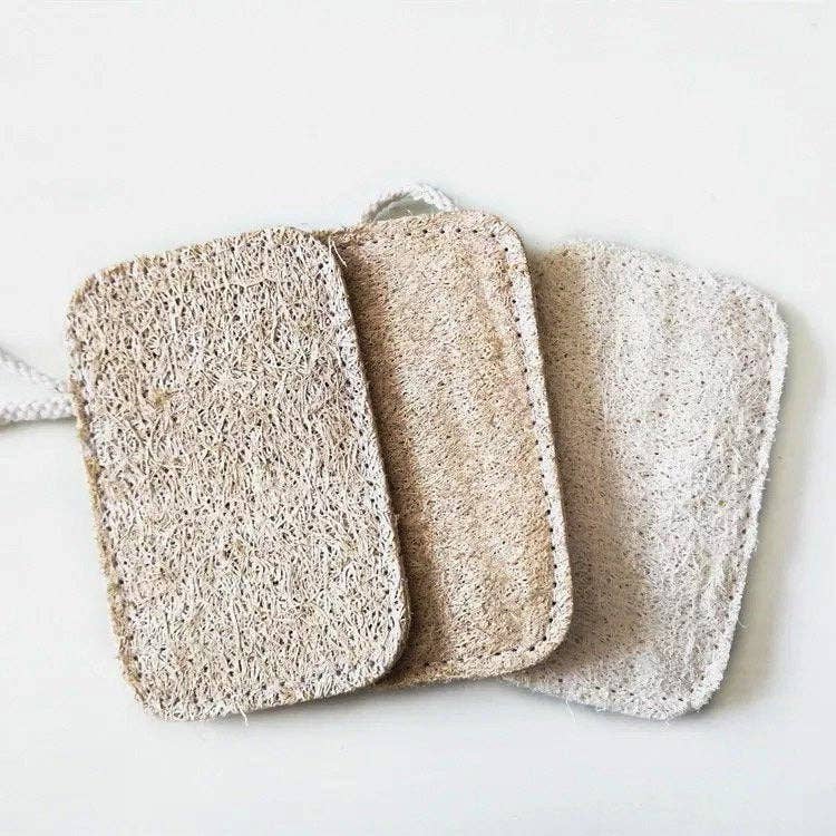 Loofah Sponge - Natural Organic - 3 Pack