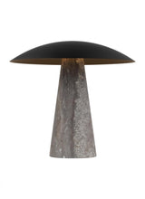 Load image into Gallery viewer, Aegis Medium Travertine Table Lamp