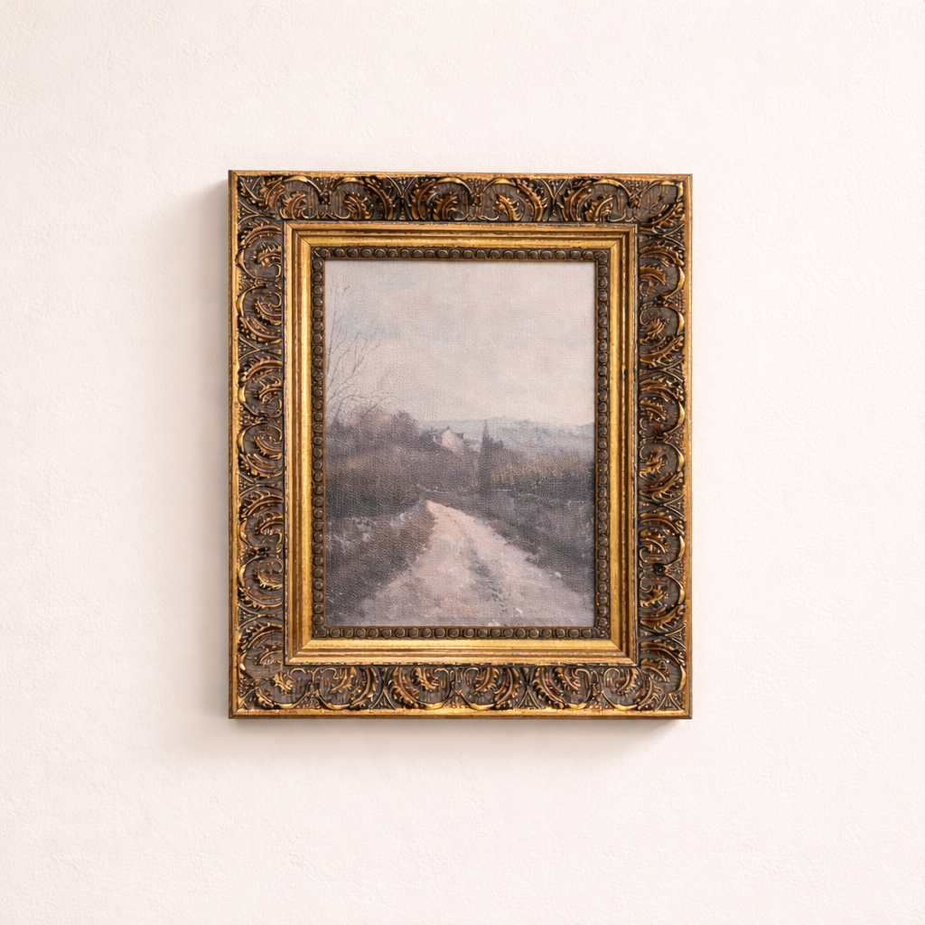 Matin Brumeux Antique Gold Leaf Crowned Art