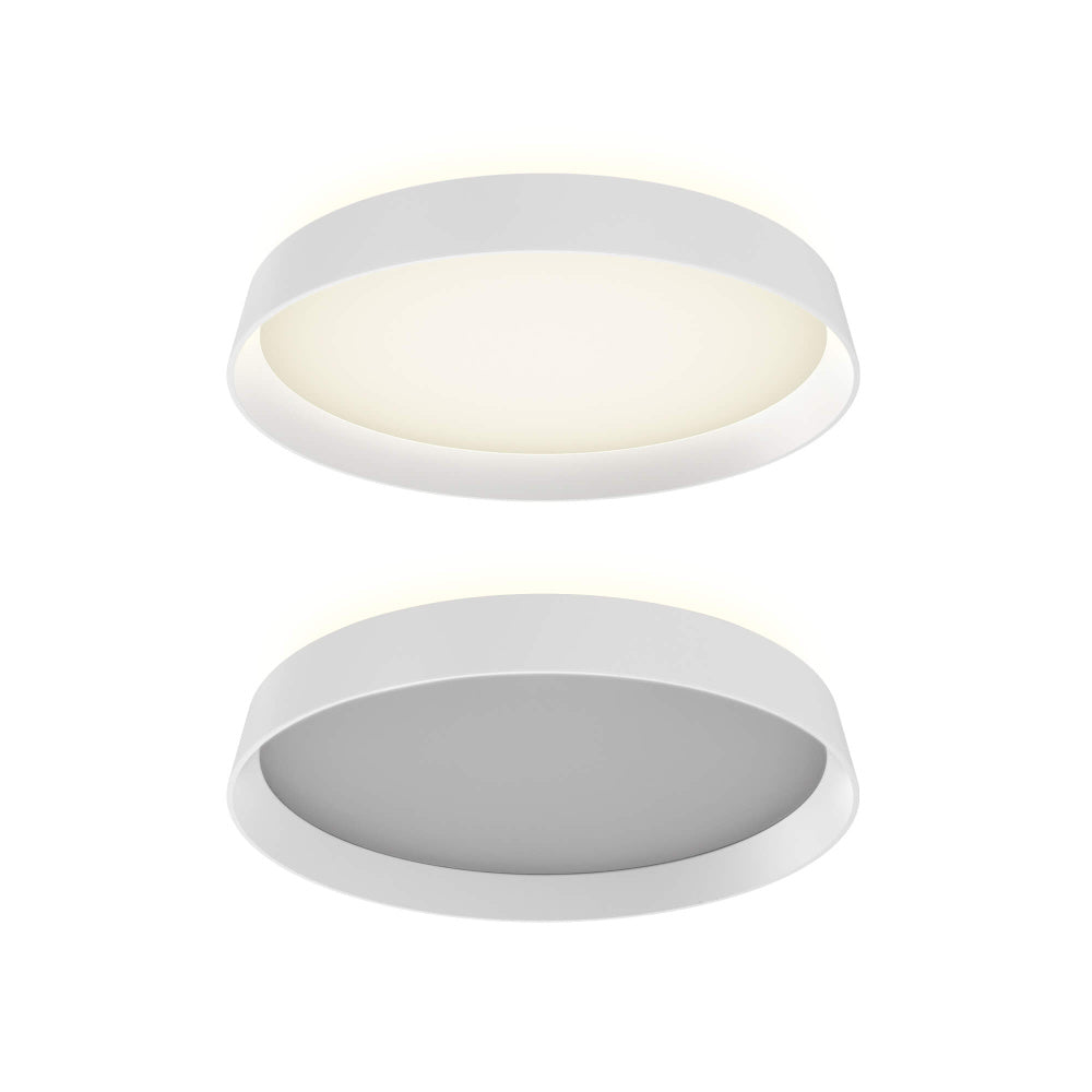 Aurora 12in Dual - Light Dimmable LED Flush Mount, 5CCT - White