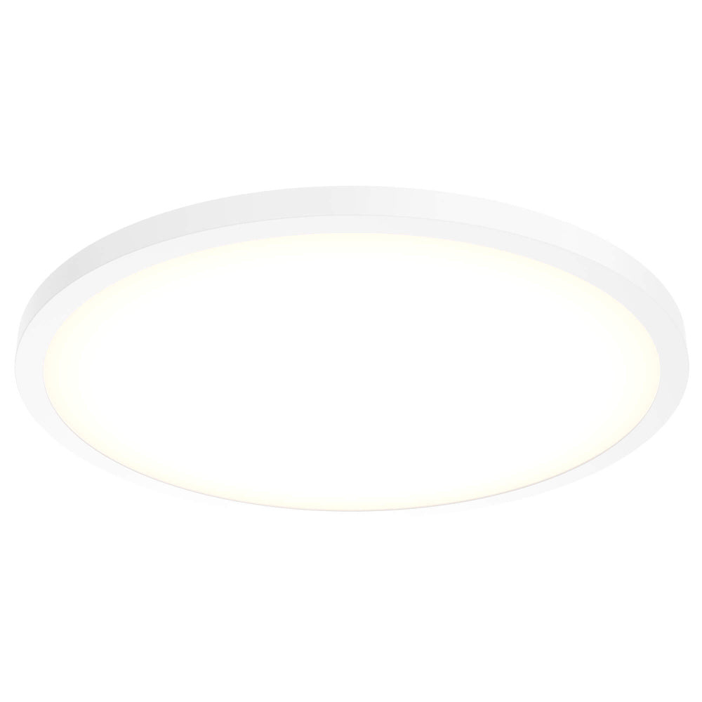 Round Flush Mount, Universal 120v - 347v, 0 - 10v Dimming