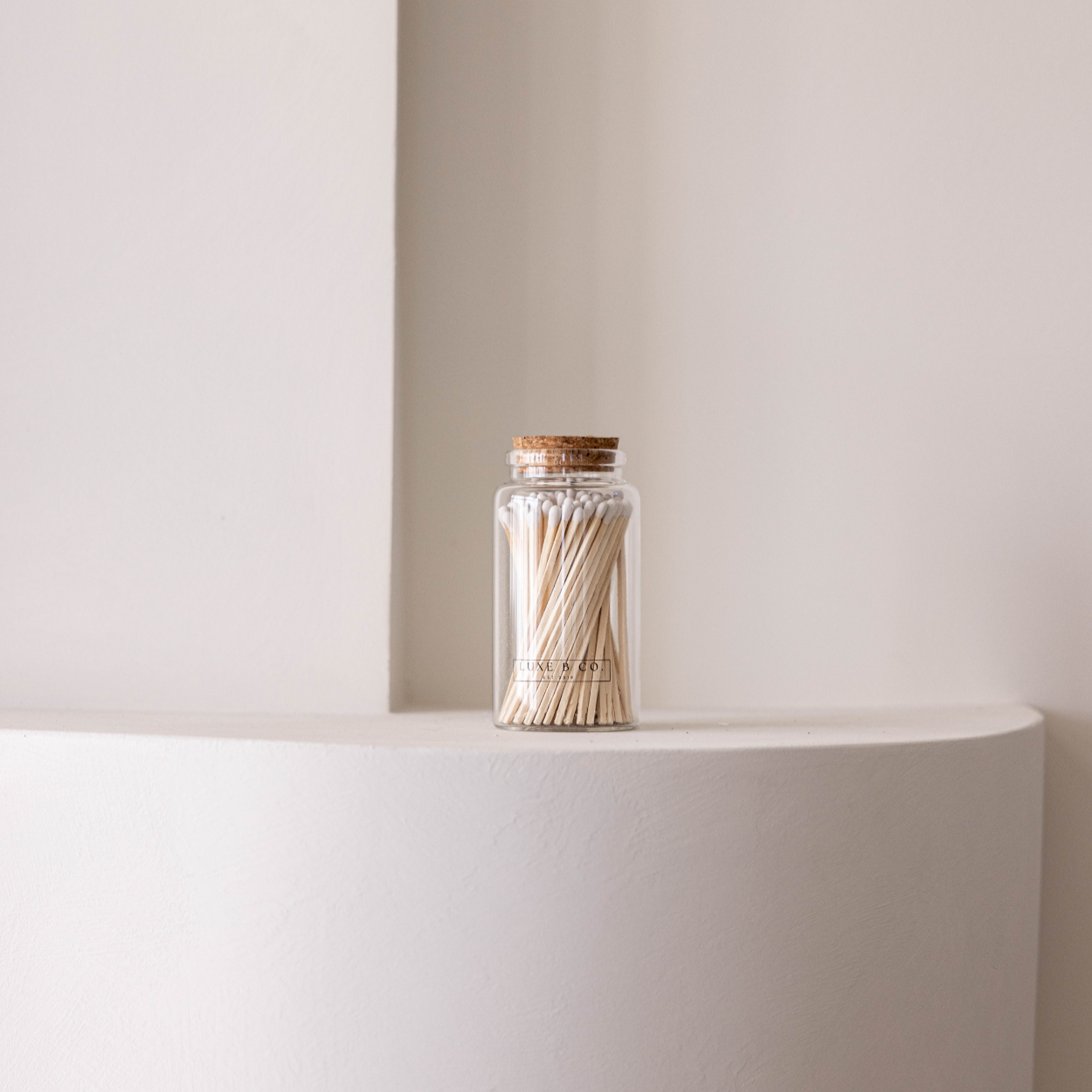 Luxe B Co. Glass Match Bottle