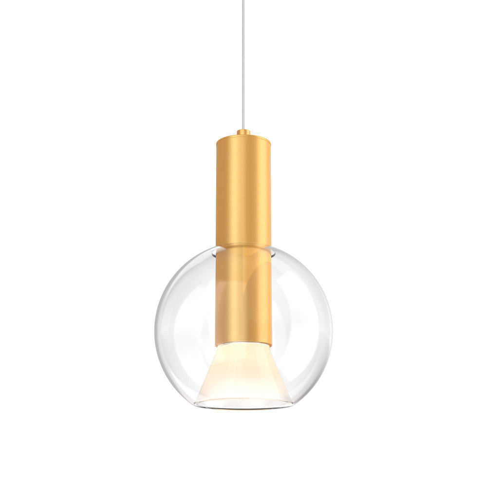 9in Blown Glass Pendant, Zero Gravity Canopy, 5CCT