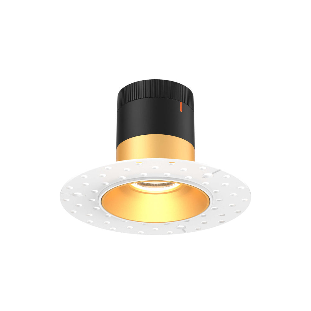 3in Modular Downlight, 5CCT, 60 Degree Beam Angle, Regressed, Gold, Trimless