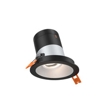 Load image into Gallery viewer, 3in Modular Downlight, 5CCT, 35 Degree Beam Angle, Slope Ceiling, Alzak, Black Trim