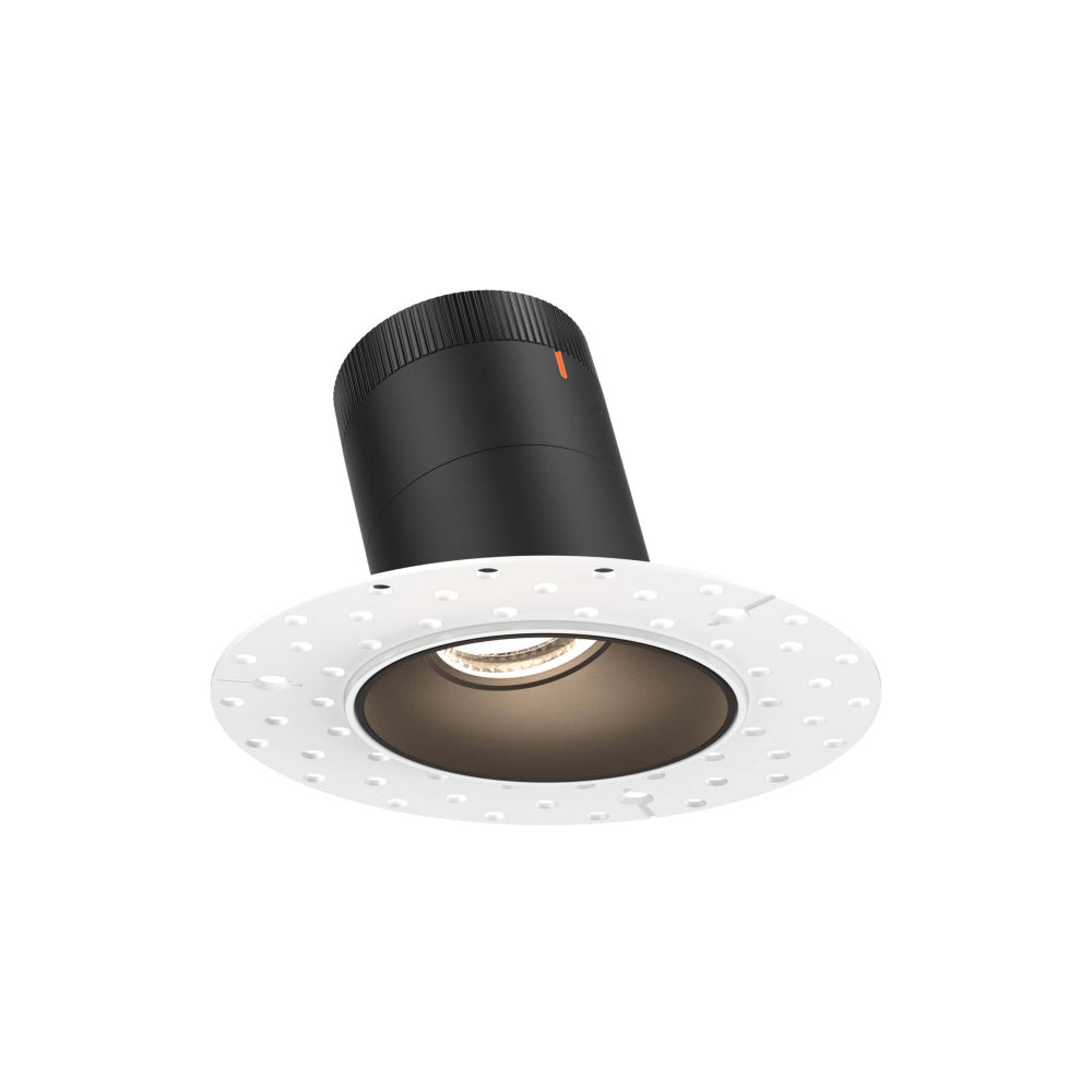 3in Modular Downlight, 5CCT, 60 Degree Beam Angle, Slope Ceiling, Black, Trimless