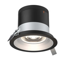 Load image into Gallery viewer, 6in Modular Downlight, 5CCT, 20 Degree Beam Angle, Regressed, Alzak, Black Trim